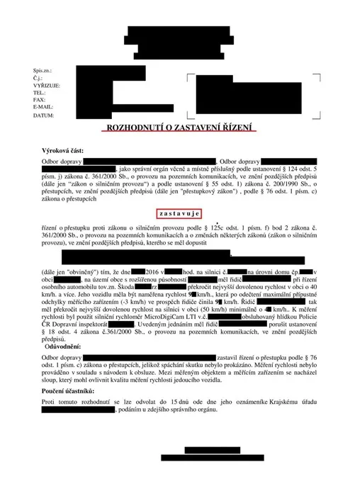 Měření rychlosti – Laserový měřič